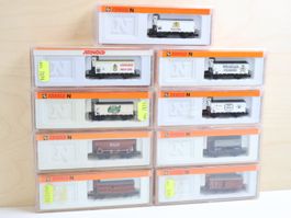 ARNOLD 9 x Bierwagen/Güterwagen Set Top - Neupreis: 180.-