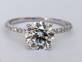 Neu** Diamantring / Verlobungsring, Weissgold IGI Zert. LG