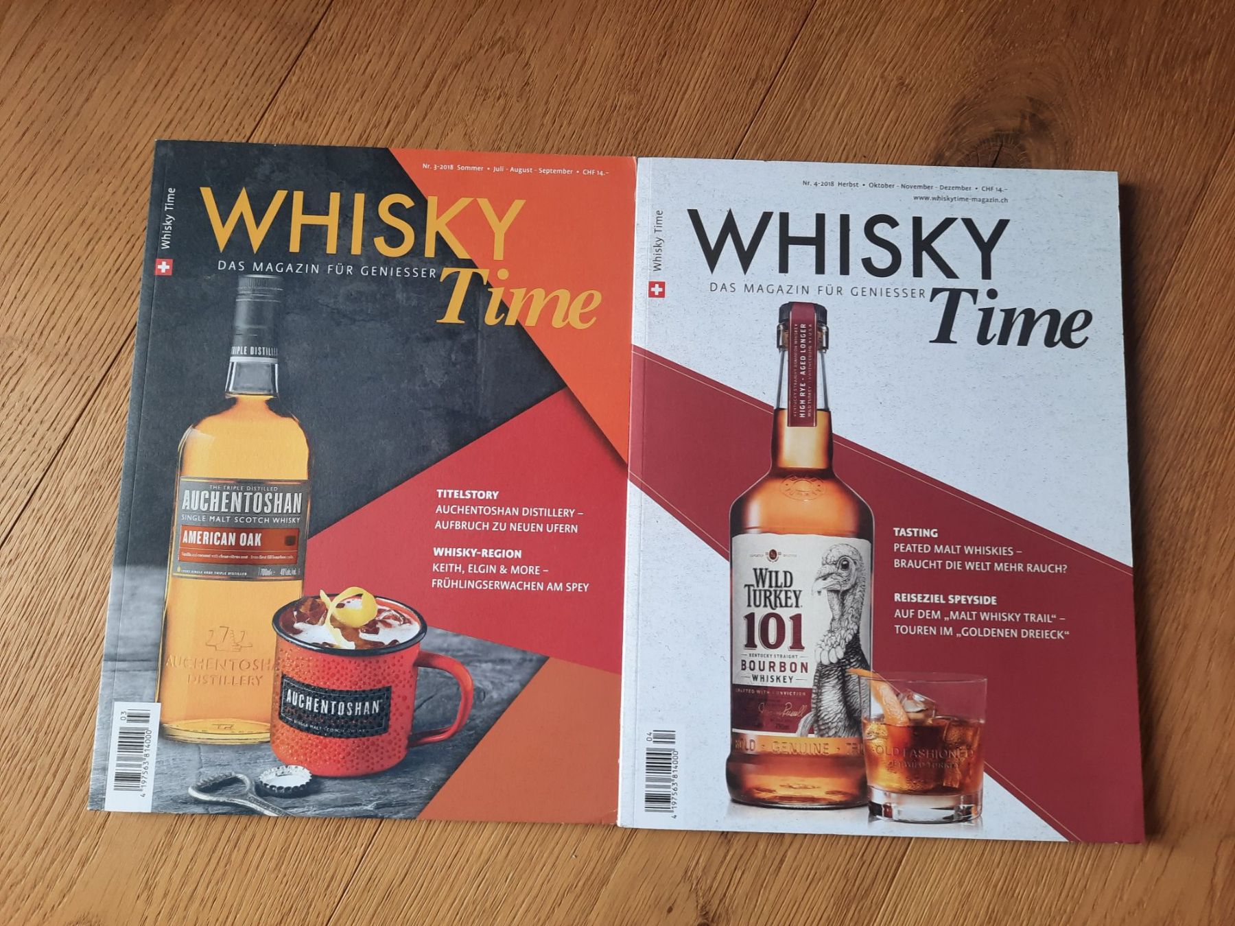 Zeitschriften & Magazine: 4 x Whisky Time Magazin 2018 – Gebraucht aus Hinterfultigen von Chrigu_marti 2