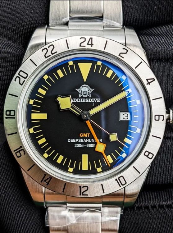 Addiesdive GMT Herrenuhr Neu Originalverpackt Gold (Neu und ...