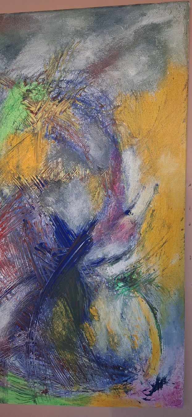 Dipinti: Gemälde " Flügelschlag" handmade 50×70 – Nuovo (secondo la descrizione) da Riehen venduto da Steinbock1970 4