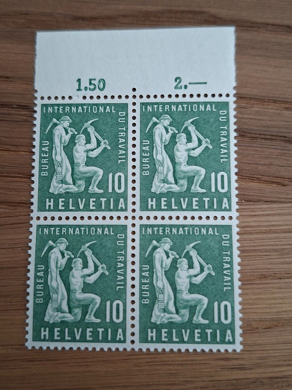 Alle Briefmarken: Dienstmarken: 4er Blocks: BIT – Neu (gemäss Beschreibung) aus Hinterkappelen von 1399 3