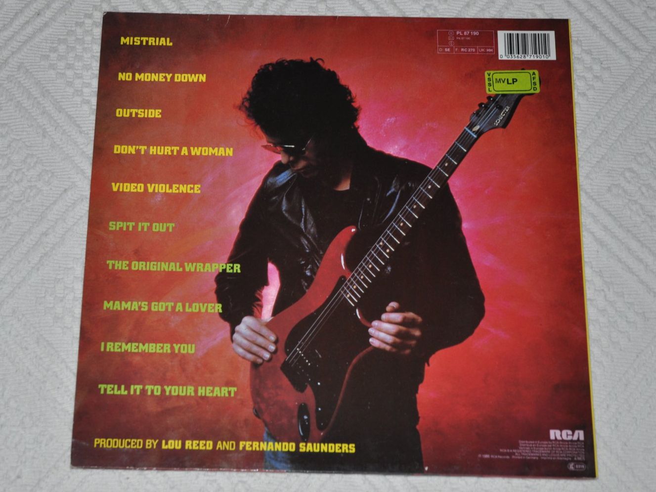 Vinyles: LP Lou Reed - Mistrial – D'occasion à Boll par Theodora15 1
