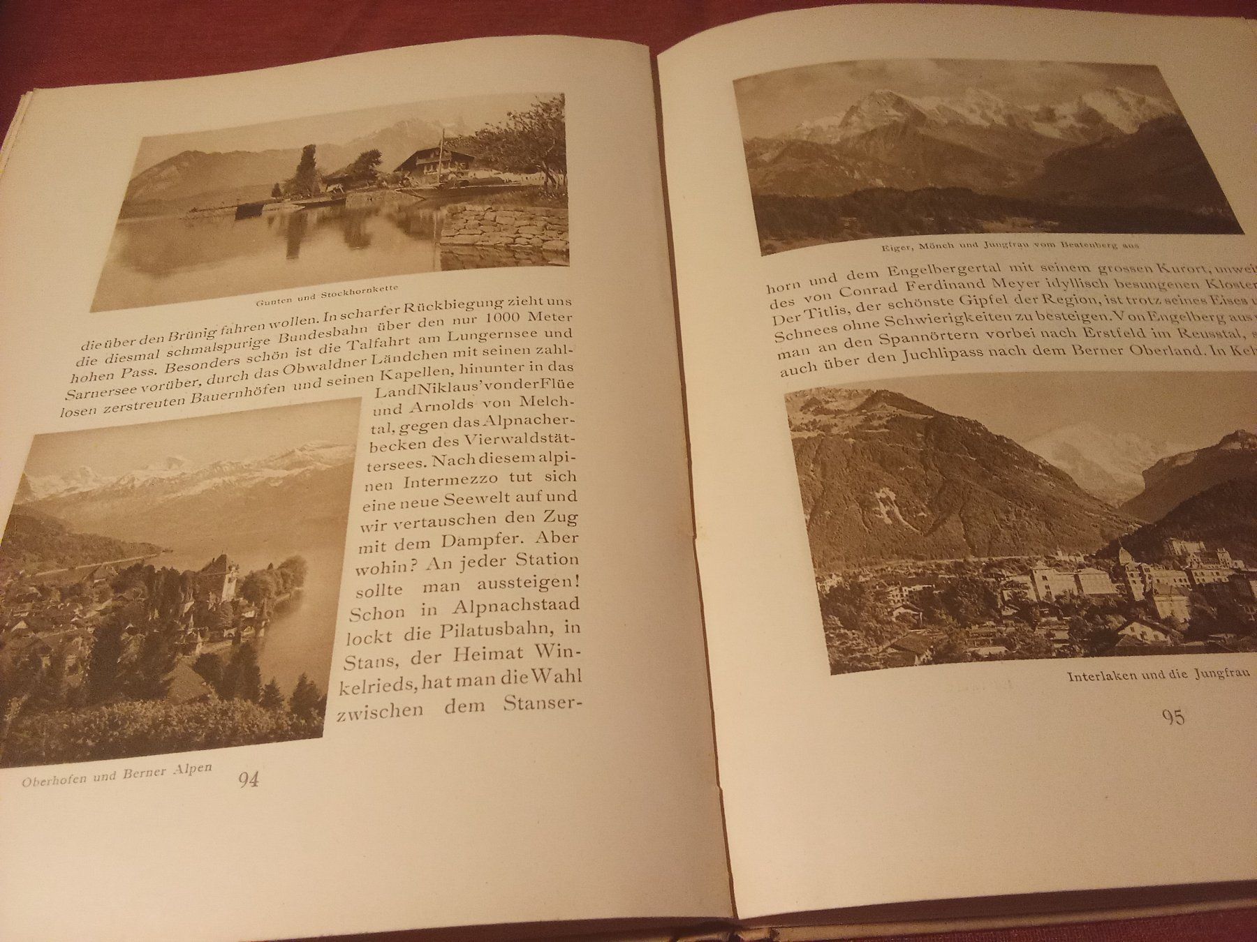 Bücher: KREUZ UND QUER DURCHS SCHWEIZERLAND (1925) – Gebraucht aus Remetschwil von Privatflohmi 5