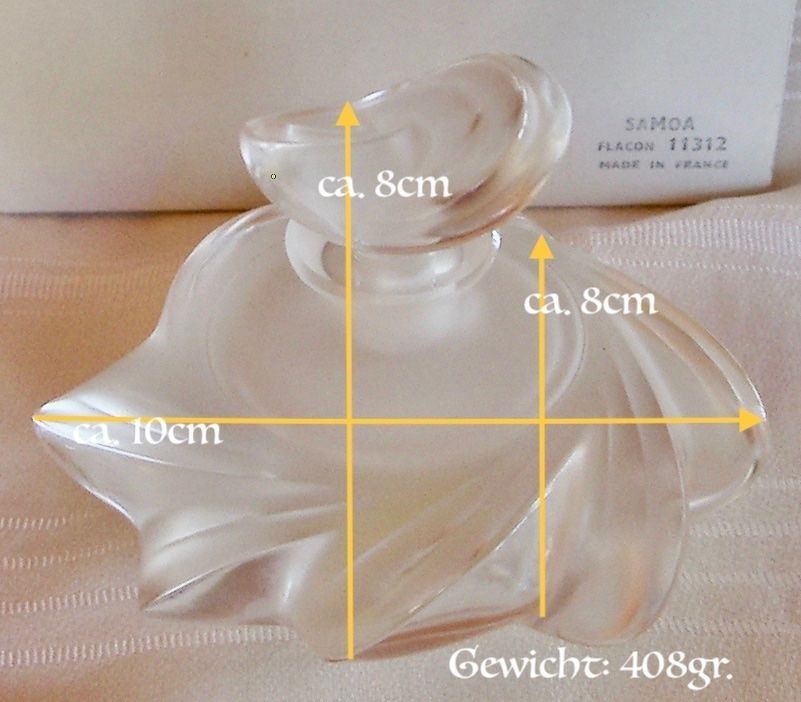 Lalique Flaconi: LALIQUE CHRISTAL PARIS Parfum Flacon SAMOA – Nuovo e nell'imballaggio originale da Winkel venduto da gabriele56 8