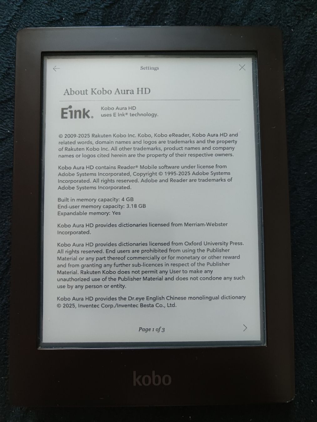 Kobo Tablet PC: Kobo Aura HD 6.8" – Usato da Meggen venduto da Malecifent 3