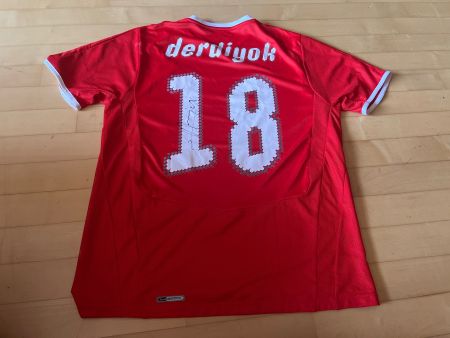 Schweiz Suisse Vintage Nati Trikot 2007/08 Derdiyok signed