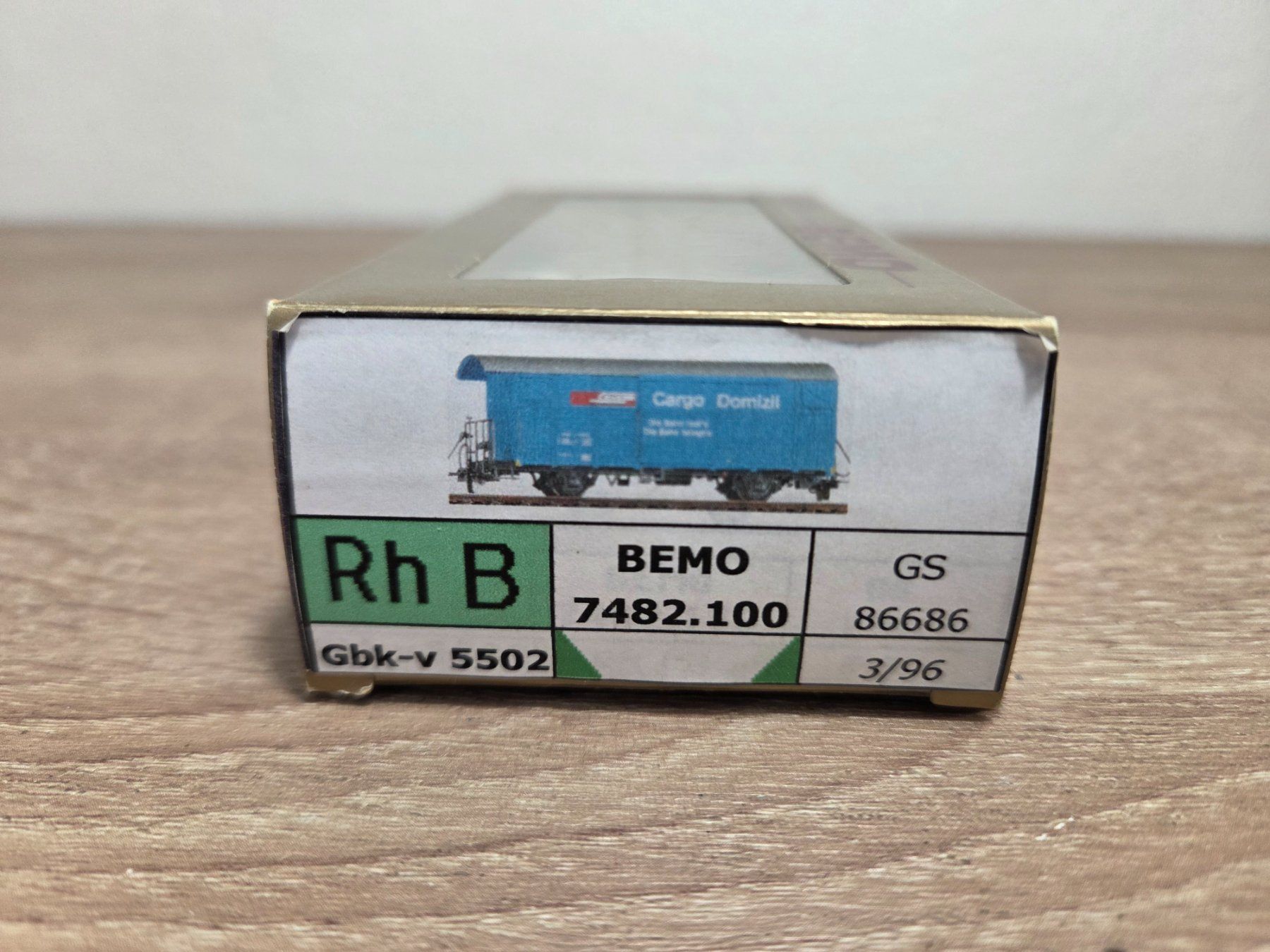 Bemo Modelleisenbahnen: Bemo 7482.100 Güterwagen Cargo RhB H0m – Gebraucht aus St-Aubin-Sauges von Lo_Go 6