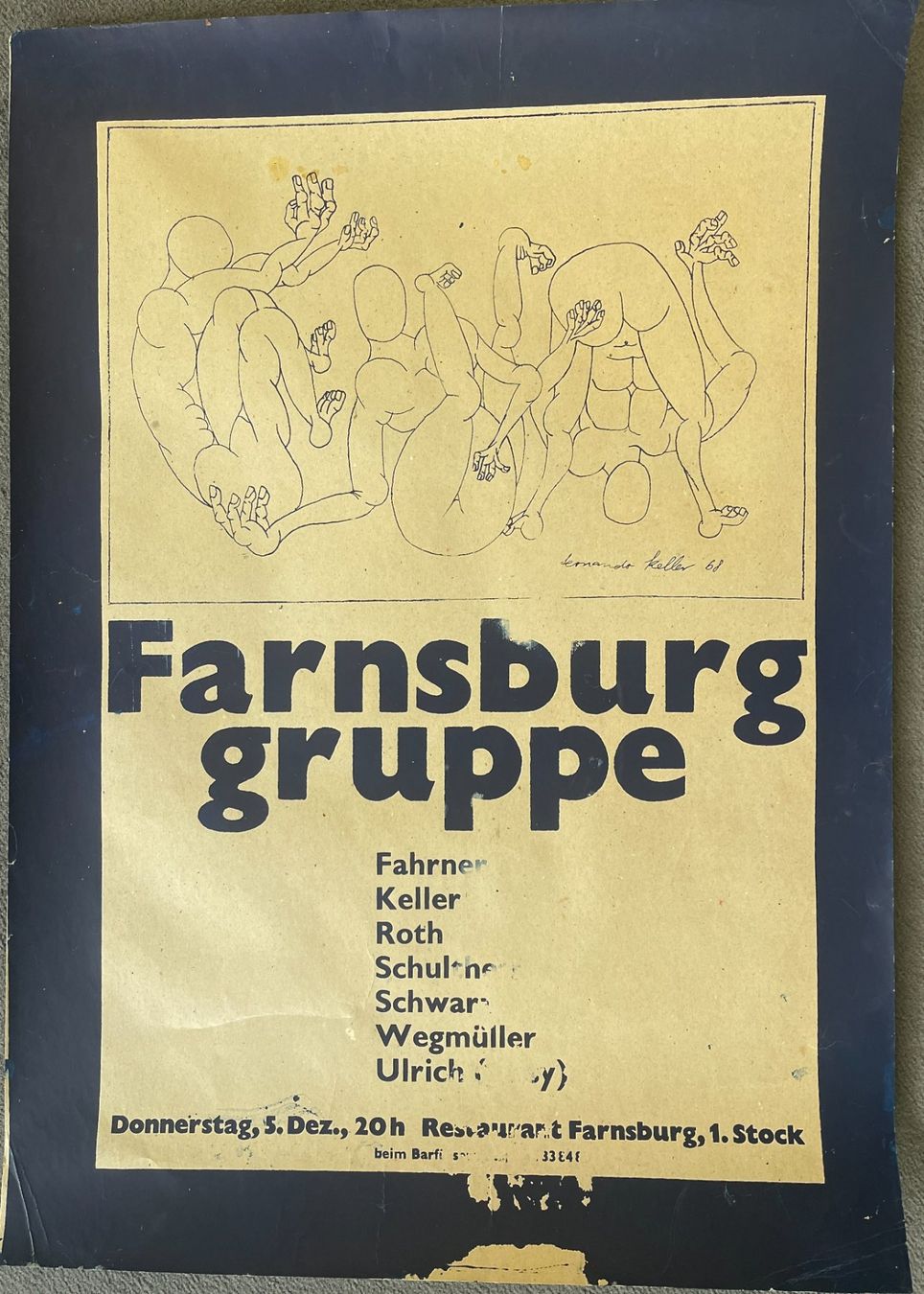 Foto & Immagini: Farnsburg-gruppe 1968. seltenes Plakat – Usato da Basel venduto da poolko