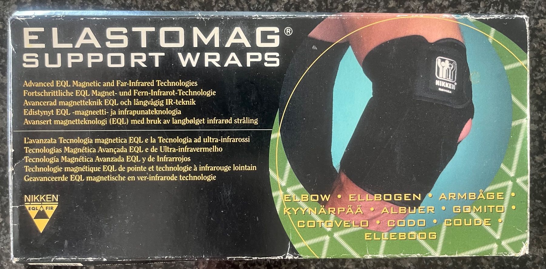 Nikken Attrezzature mediche: Nikken Elastomag Magnet Ellenbogen Bandage Gr.M – Nuovo e nell'imballaggio originale da Küssnacht am Rigi venduto da helvetiado