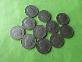 Schweiz ab 1881,  Konvolut uralte 20-Räppler
