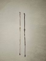 Pärchen-Armbänder Set Silber & Schwarz "Ewiger Knoten"