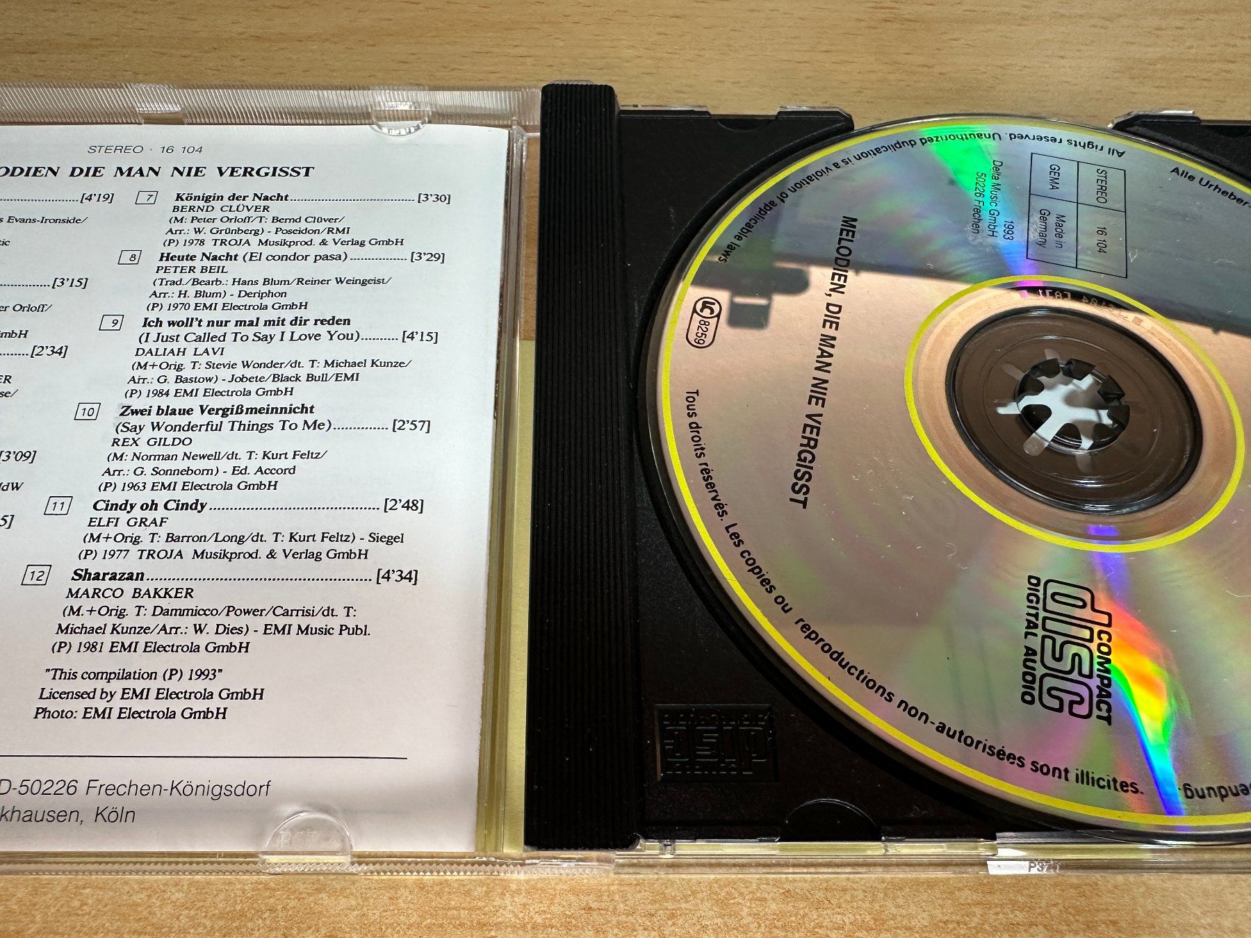 CDs: D8 Various - Melodien, die Man Nie Vergisst – Gebraucht aus Rikon im Tösstal von Alpenmutz 2