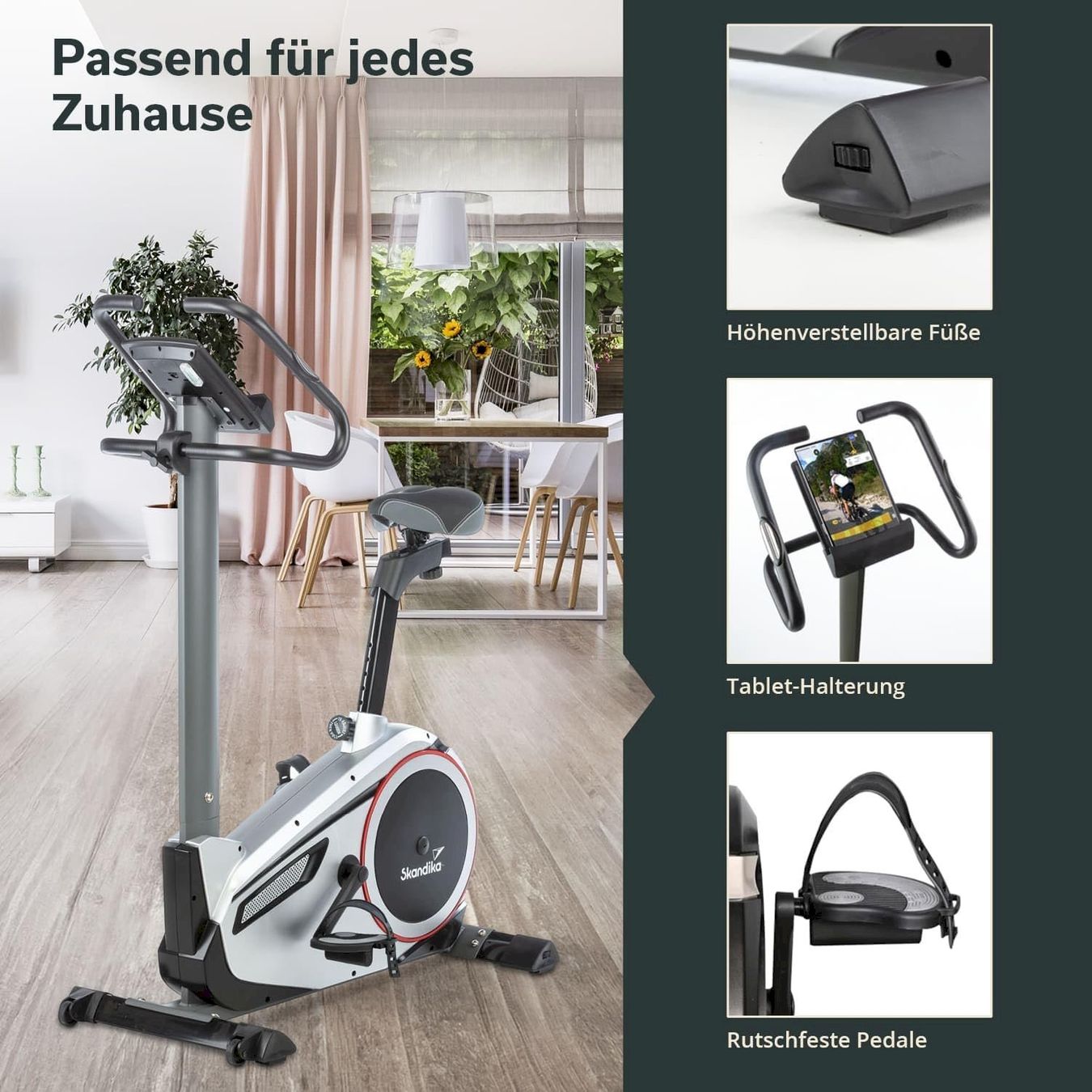 Vélos d'appartement: Skandika Morpheus Ergometer silber – Neuf avec emballage d'origine à Bottighofen par zaap 6