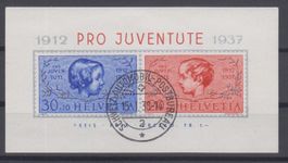 Bloc Pro Juventute 1937 oblitéré