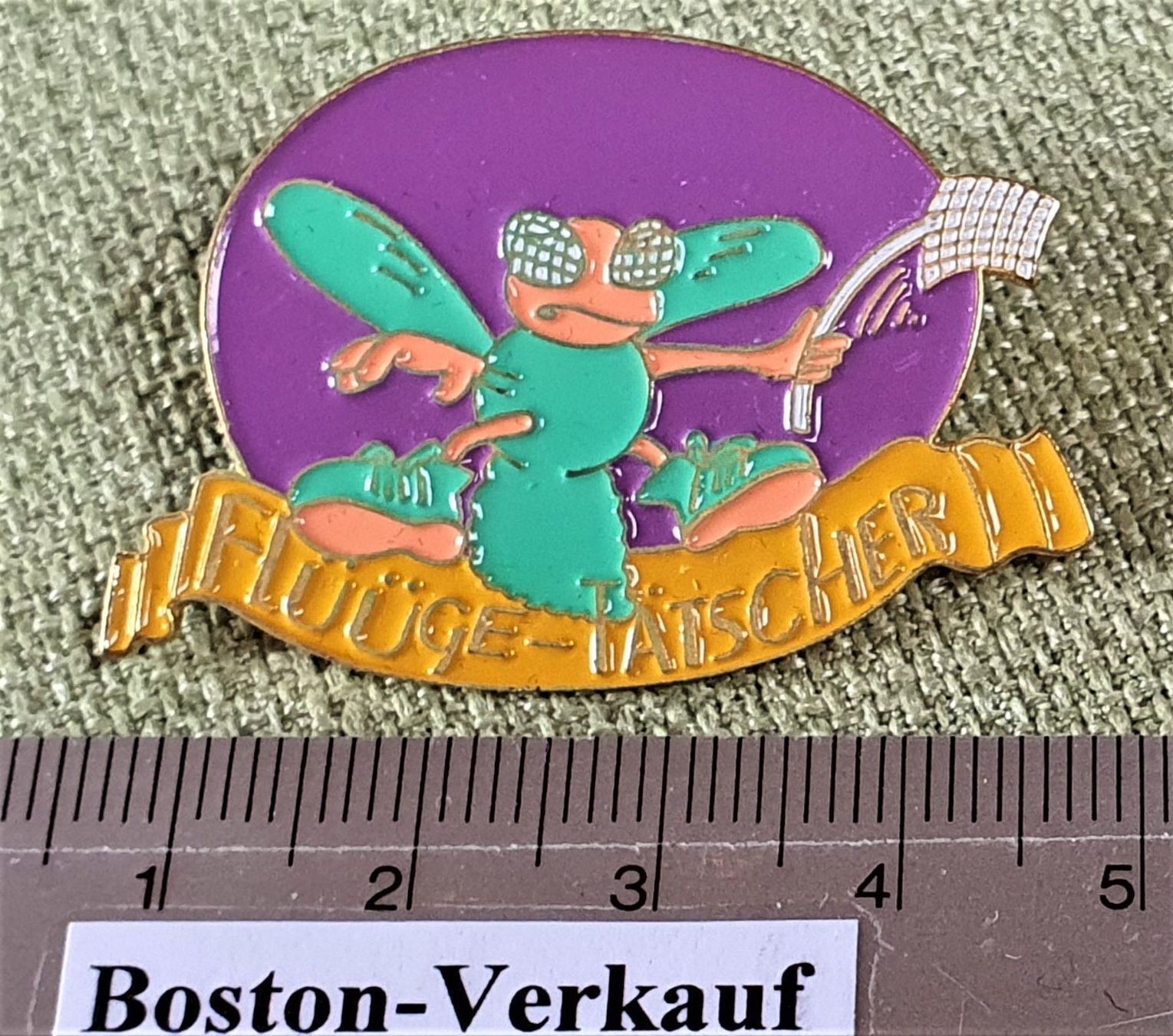 Coperchi dei cremini per caffè: D733 - Flüüge-Tätscher Fliegen Klatsche – Usato da Reinach BL venduto da Boston-Verkauf 1