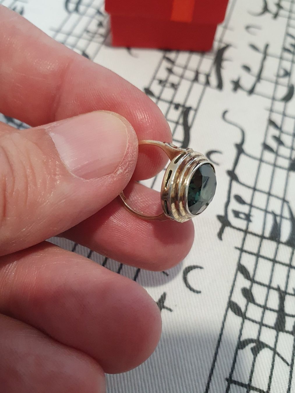Anelli: Art-Déco Schätzchen - Designer Turmalin Ring in 800er Silber – Usato da Wohlen AG venduto da palmsprings 6