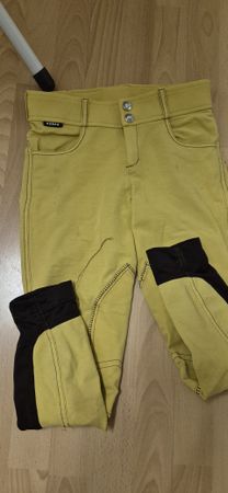 Reithose gelb, Kinder Grösse 164