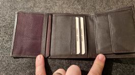 Portemonnaie aus Leder in braun