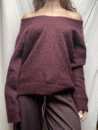 Pullover weinrot / violett