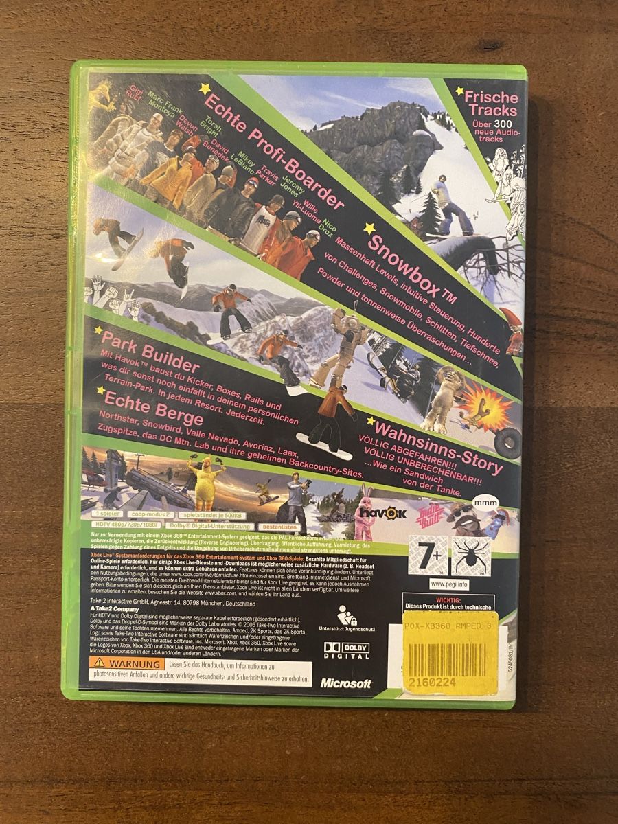 Microsoft Giochi: amped 3 für Xbox 360 – Usato da Thunstetten venduto da Virus_33 3