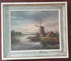 Bild - Ölgemälde, Holländische Landschaft