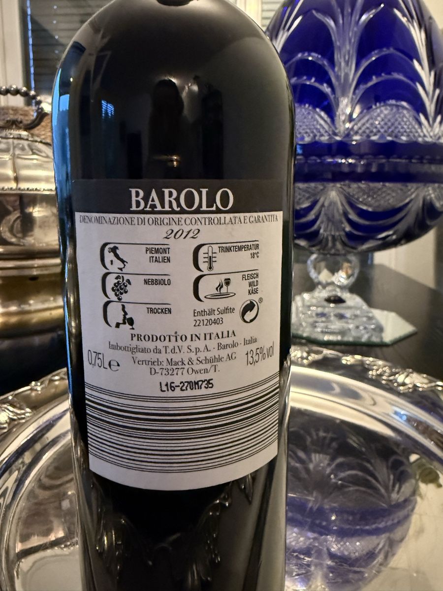 Vins: Barolo 2012 / Rotwein / Piemont – Neuf (Voir description) à Olten par ale_nb2x 2
