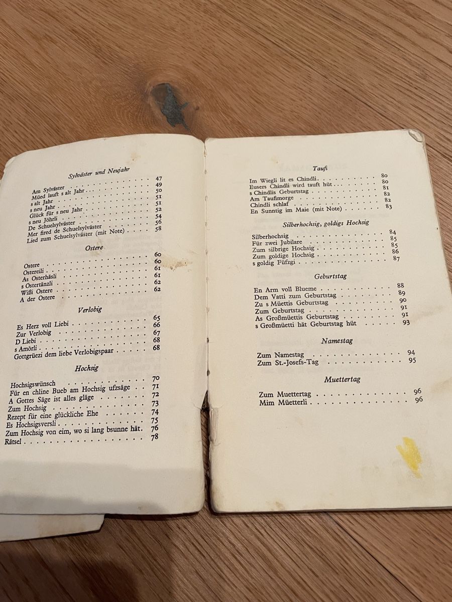 Libri: Verse und Lieder – Difettoso da Bischofszell venduto da krass13 2