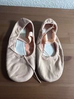 Demi-pointes danse rose cuir taille 32