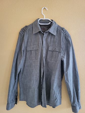 Esprit Hemd Langarm Grau Grösse XL 