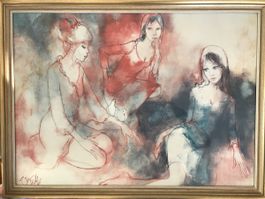 Grand tableau dJean Baptiste Valadie ‘Rêve de Jeunes Filles’