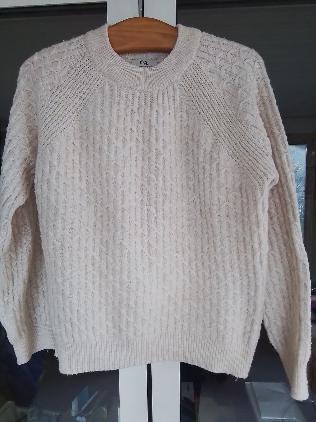 C&A Maglioni & Felpe: C&A Damenpullover gestrickt Gr.M beige Pullover neuwertig – Usato da Oberurnen venduto da DVDL