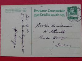 1921: Saubere Karte von FRIBOURG nach GENEVE
