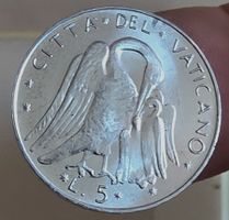 VATIKAN 5 LIRE 1971 UNZ. *RAR*