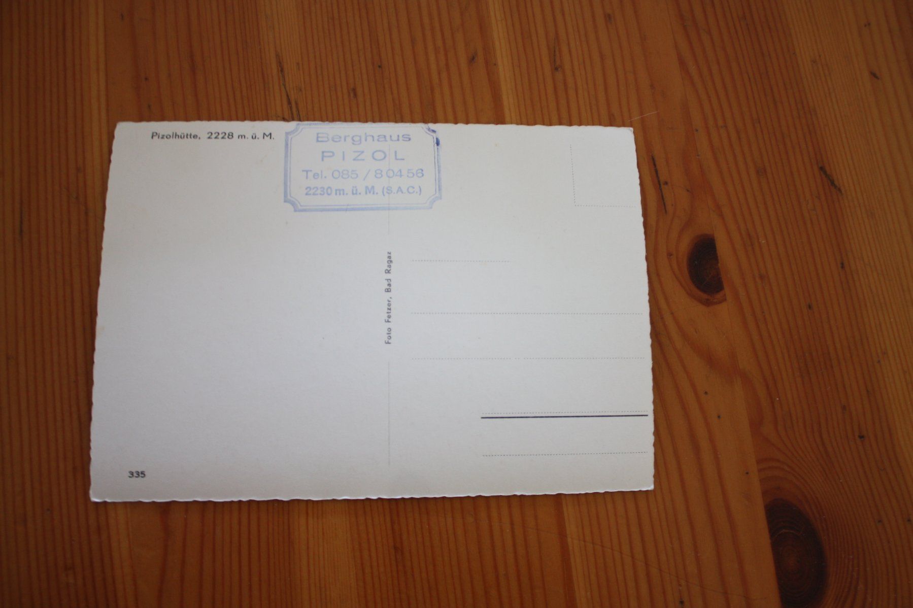Cartoline postali: Berghaus Pizol – Usato da Altstätten SG venduto da sulim 1