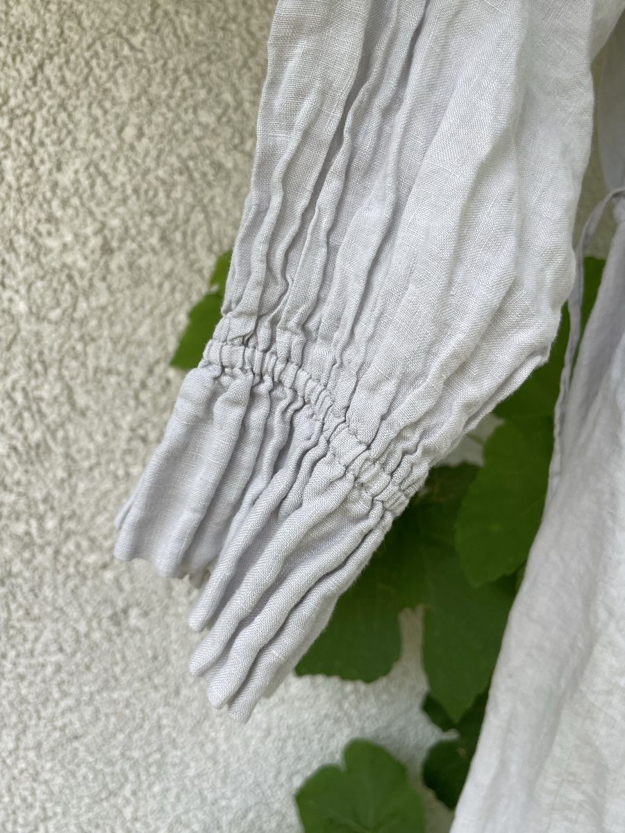 Marc O'Polo Vestiti: ALLES RAUS Leinenkleid Hellgrau – Usato da Kloten venduto da simones.thriftshop 1