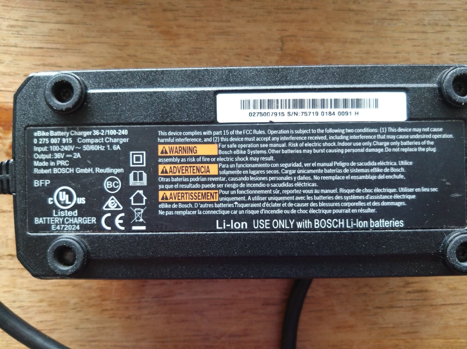 Bosch Caricabatterie: Compact Carger Bosch eBike Systems – Nuovo (secondo la descrizione) da Hombrechtikon venduto da Carmenr 1