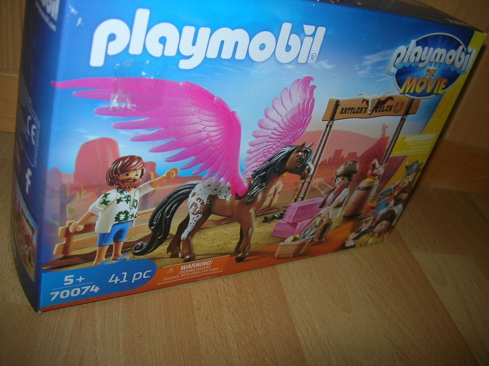 Playmobil THE MOVIE 70074 Marla, Del und Pferd mit Flügel | Kaufen auf ...