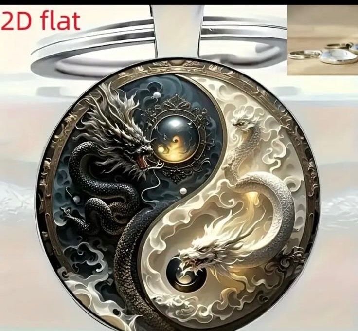 Portachiavi: Schlüsselanhänger Ying Yang Drachen – Nuovo e nell'imballaggio originale da Teufenthal AG venduto da MeineSchatztruhe 1