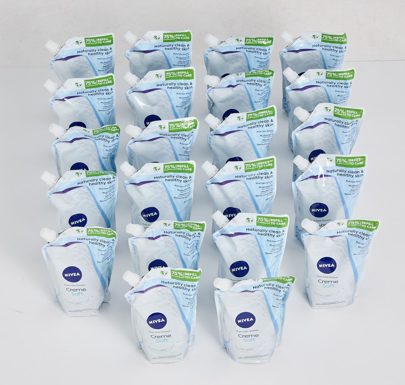 Nivea Doccia: Nivea Creme Soft Duschmittel zum Nachfüllen 22 Pack – Nuovo e nell'imballaggio originale da Niederrohrdorf venduto da Dmike 1