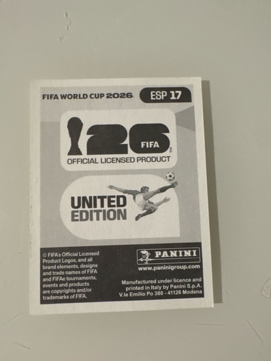 Panini Carte collezionabili: Panini 2026 Nico Williams ESP17 – Nuovo (secondo la descrizione) da Bern venduto da akl_sy9s 1