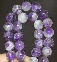 Stein Perlen Strang L-7162 – Chevron Amethyst 6mm – 39cm
