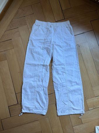 ZARA - Track Pants weiss M