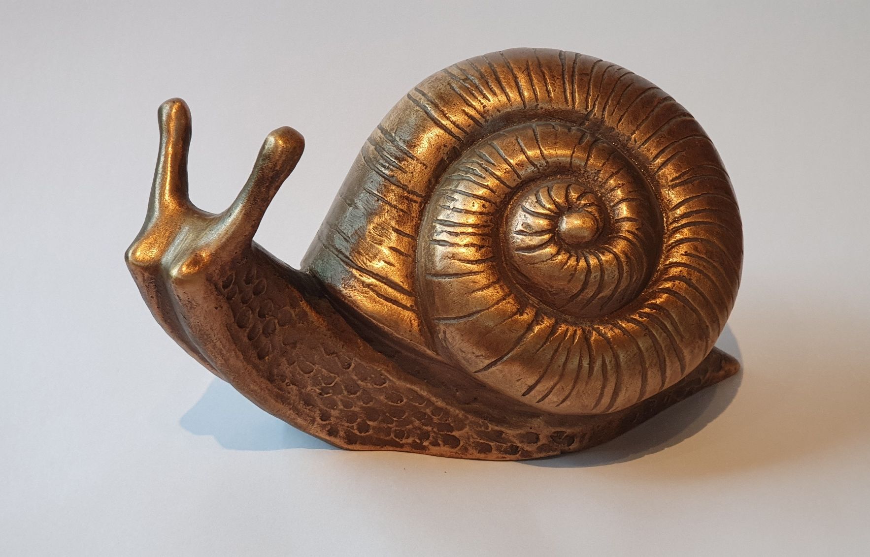 Alle Dekorationen: grosse Schnecke vollplastisch aus Bronzeguss – Neu und originalverpackt aus Dürnten von stefanverkauft