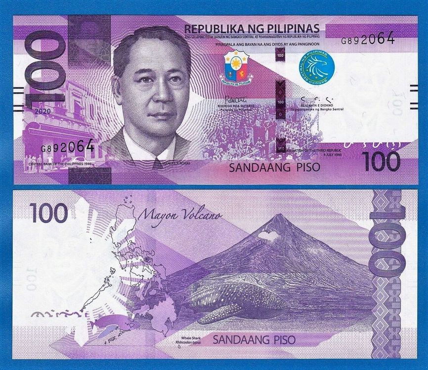100 Piso Philippines UNC (Neuf avec emballage d'origine) à Auw pour CHF ...