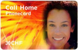 30 CHF Call Home - seltene Schweizer Prepaid Telefonkarte