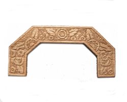 Holz-Dekorationselemente handgeschnitzt ca 25 x 10 cm x 3mm