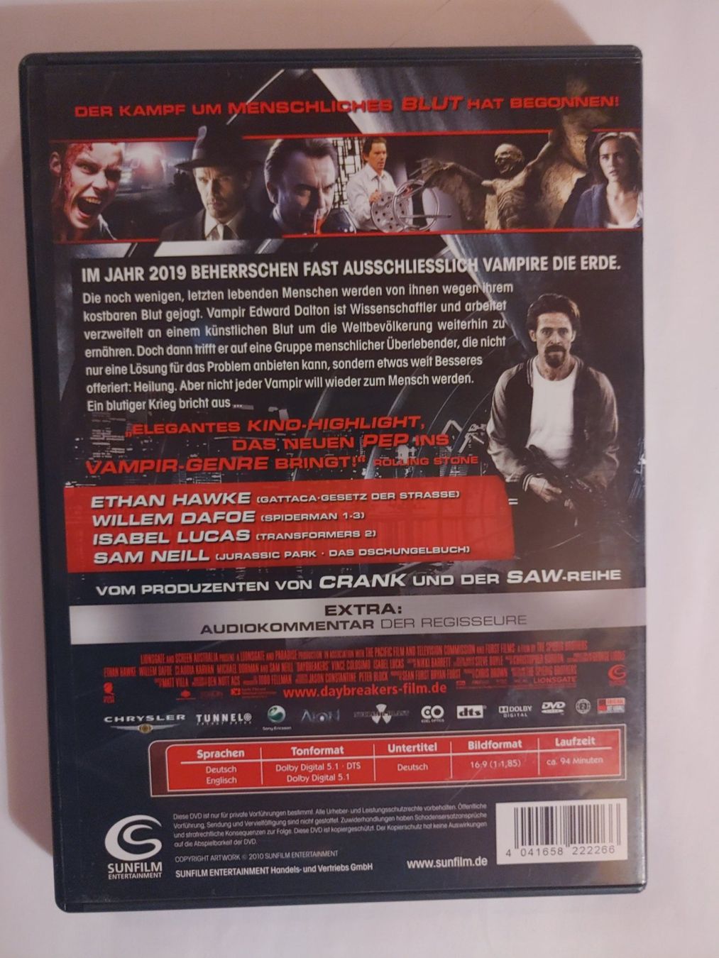 Tutti i DVDs: DVD - Daybreakers 📀🎬 – Usato da Männedorf venduto da Pacer19 1
