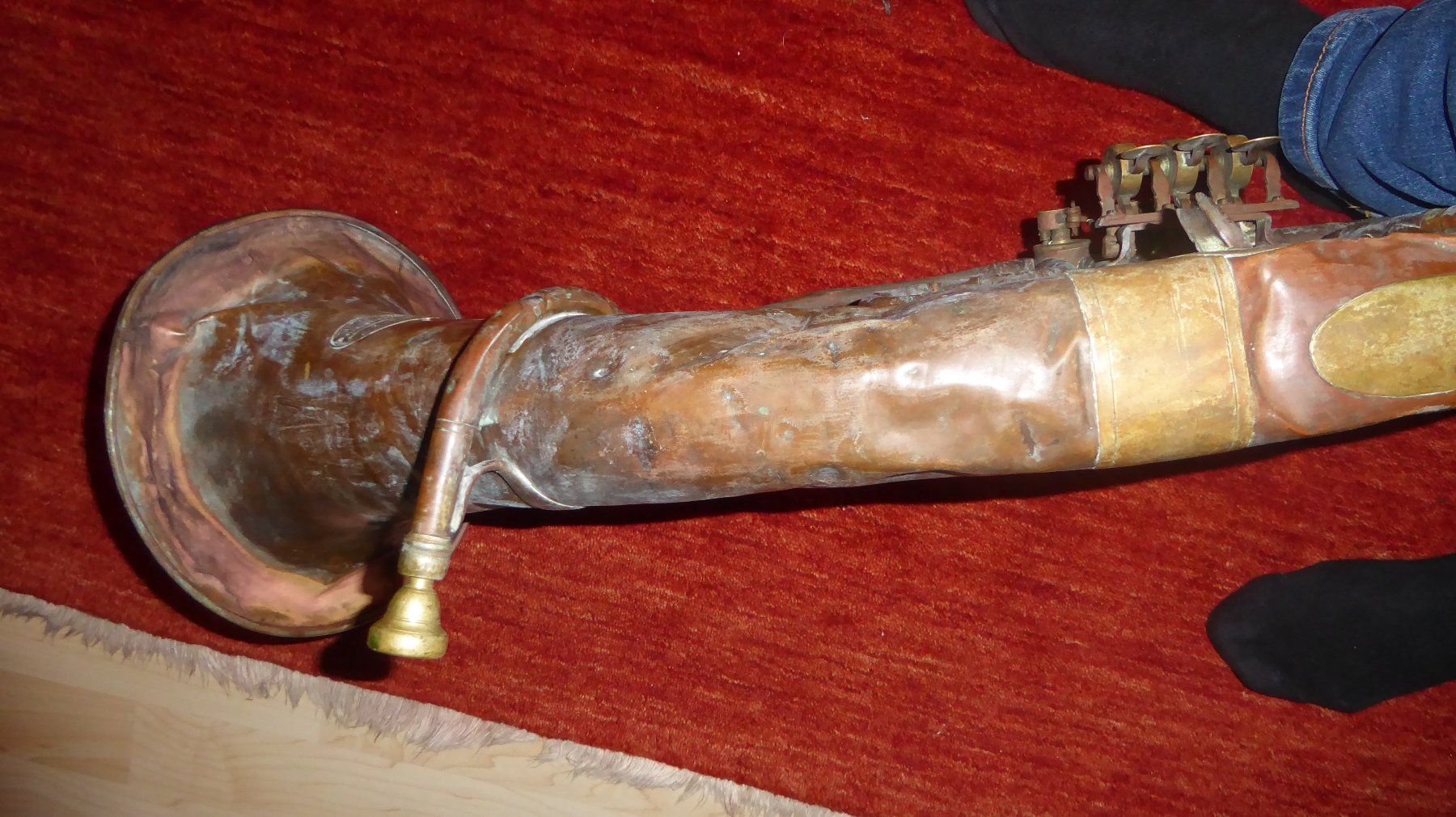 Strumenti musicali: Antikes Waldhorn von 1883,  Steampunk – Usato da Sargans venduto da Benziner 4