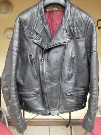 Echt alte Motorradjacke, Grösse 54